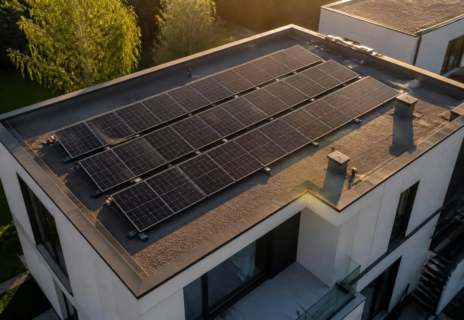 Placas solares en cubierta