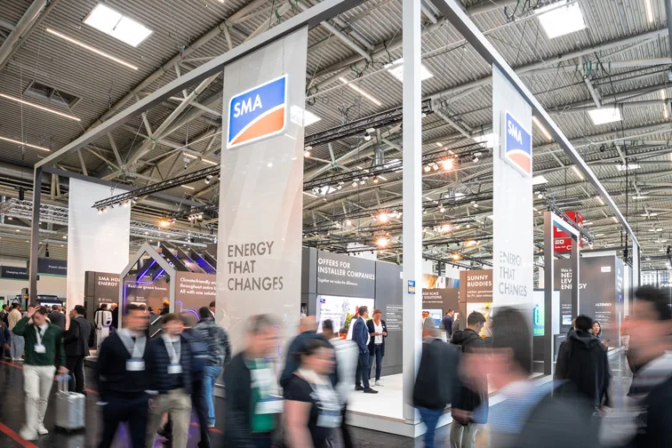 Stand de SMA en la feria Intersolar de Múnich